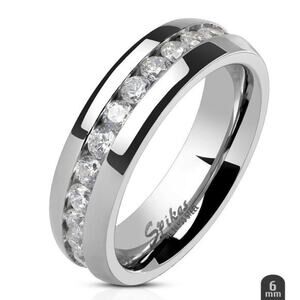New stainless steel CZ ring size‎ 5